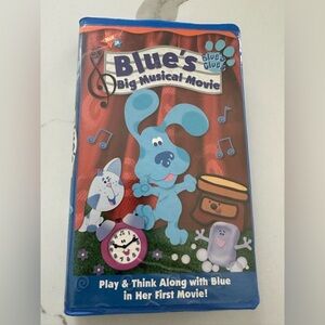 Blues Clues Blues Big Musical Movie VHS 2000 Nickelodeon Paramount Tape TESTED